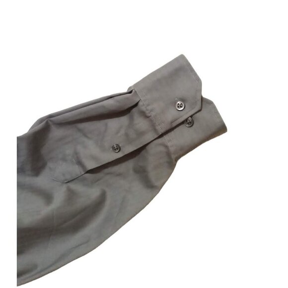 Joseph Abboud Gray Striped Regular Fit Dress Button Down Shirt Neck Sz 20 Tall - Picture 5 of 10